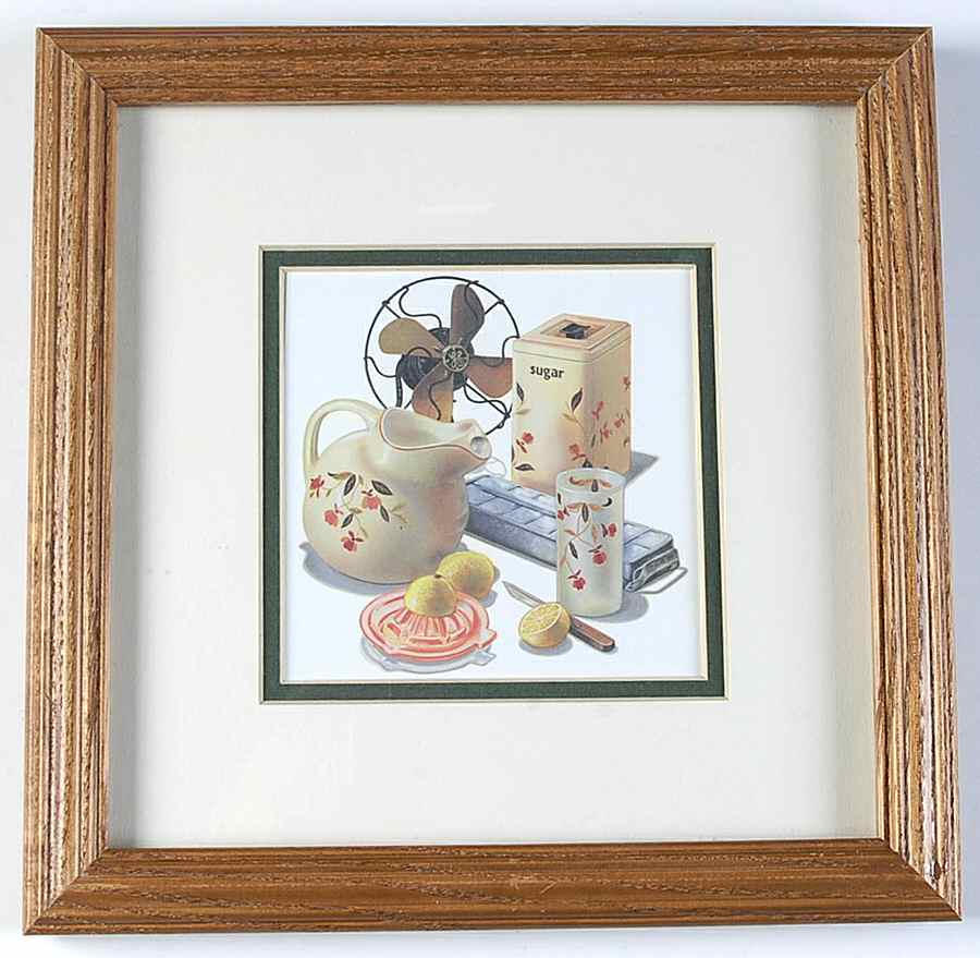 Autumn Leaf Framed "Front Porch Lemonade" Print by Hall-1