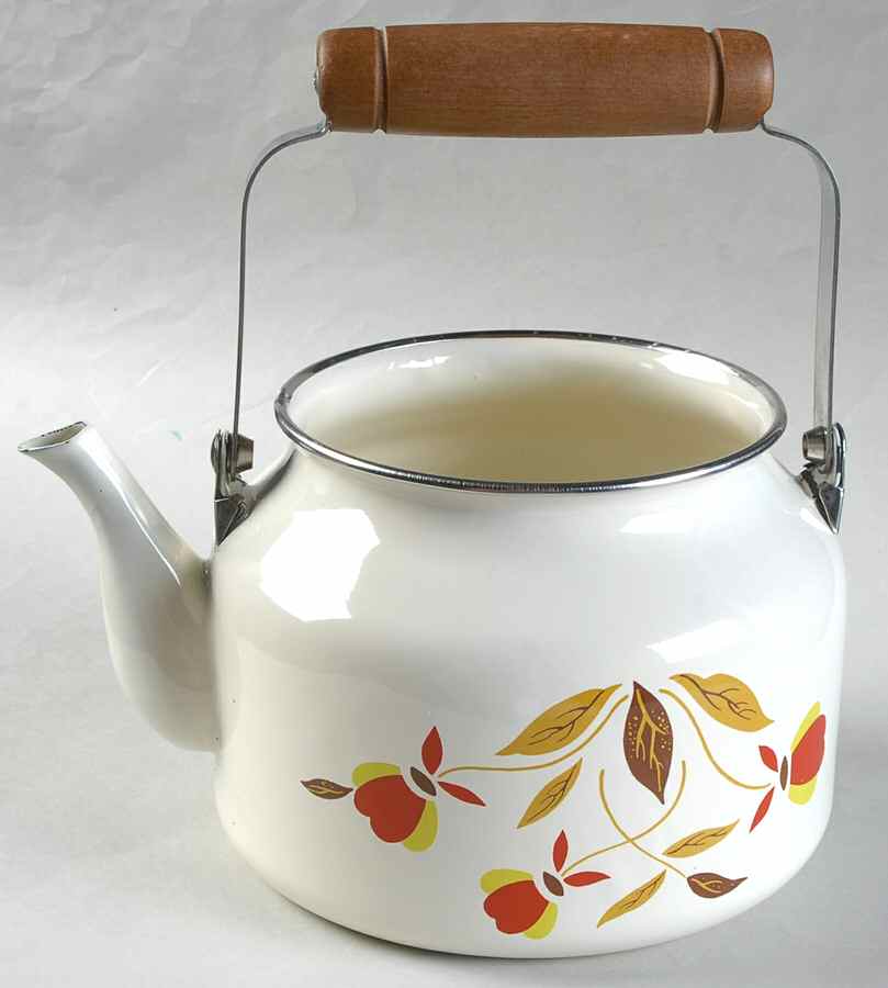 Autumn Leaf Metal Kettle No Lid by Hall-1
