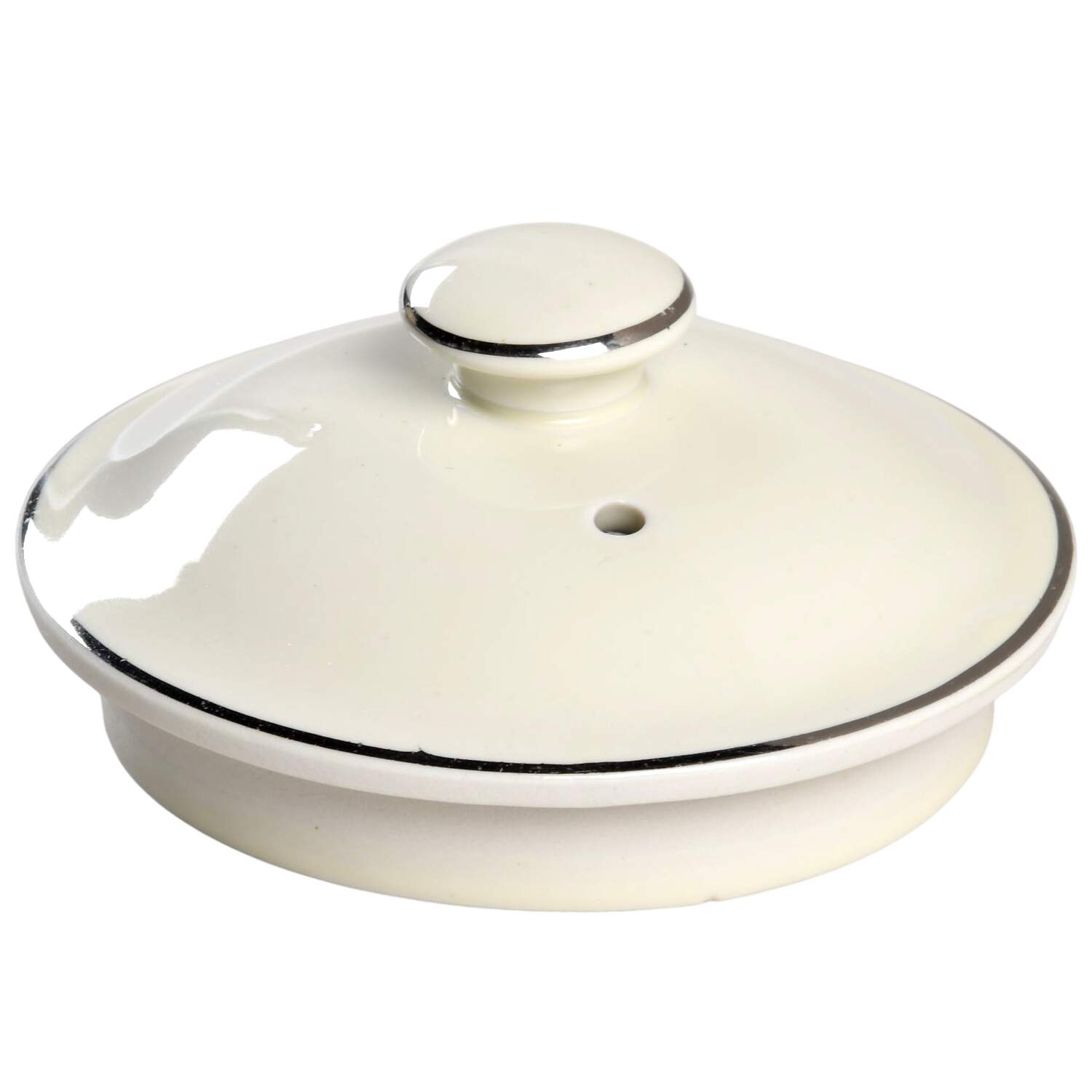 Blue Bouquet (Platinum Trim) Lid for Kadota Coffee Pot by Hall-1