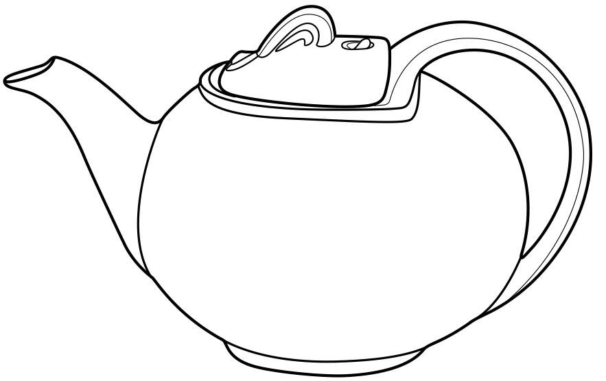 Blue Blossom Hook Cover Teapot & Lid by Hall-1