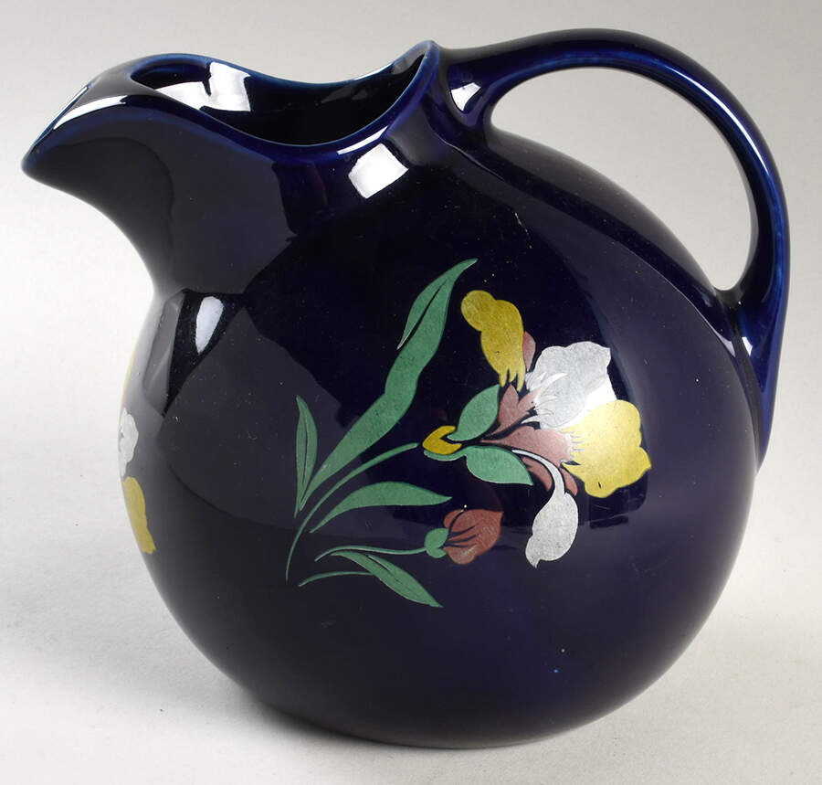 Blue Blossom 64 Oz Ball Jug by Hall-1