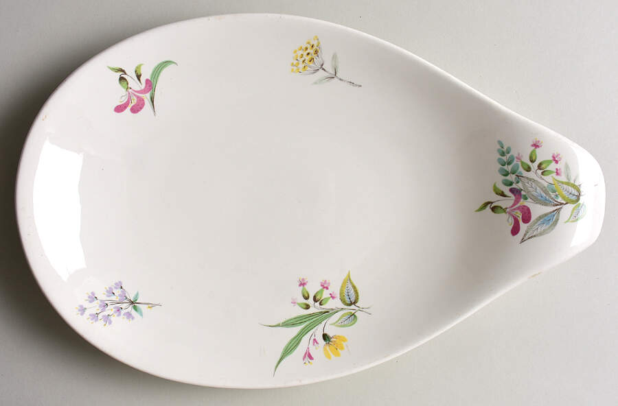 Bouquet 12" Oval Serving Platter by Hall-1