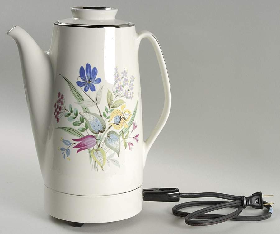 Bouquet Electric Percolator No Lid by Hall-1