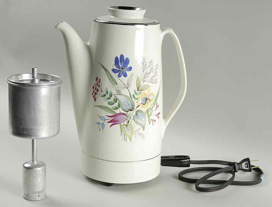 Bouquet Electric Percolator with Cord by Hall-1