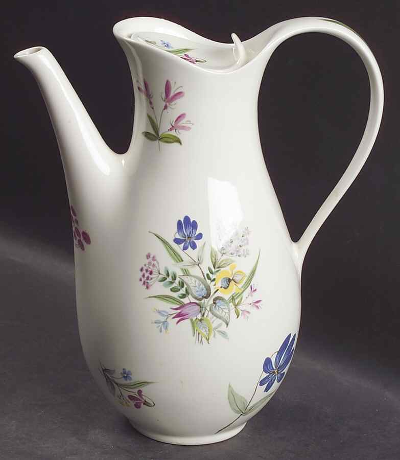 Bouquet Coffee Pot & Lid by Hall-1