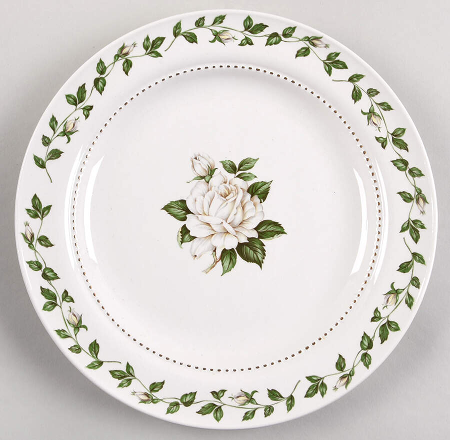 Cameo Rose Dinner Plate by Hall-1