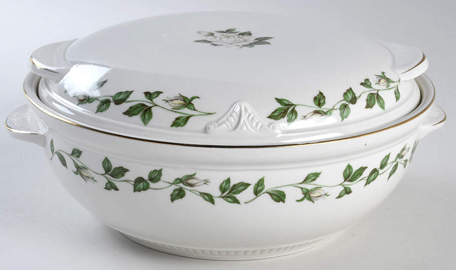 Cameo Rose 1.5 Qt Round Covered Casserole by Hall-1