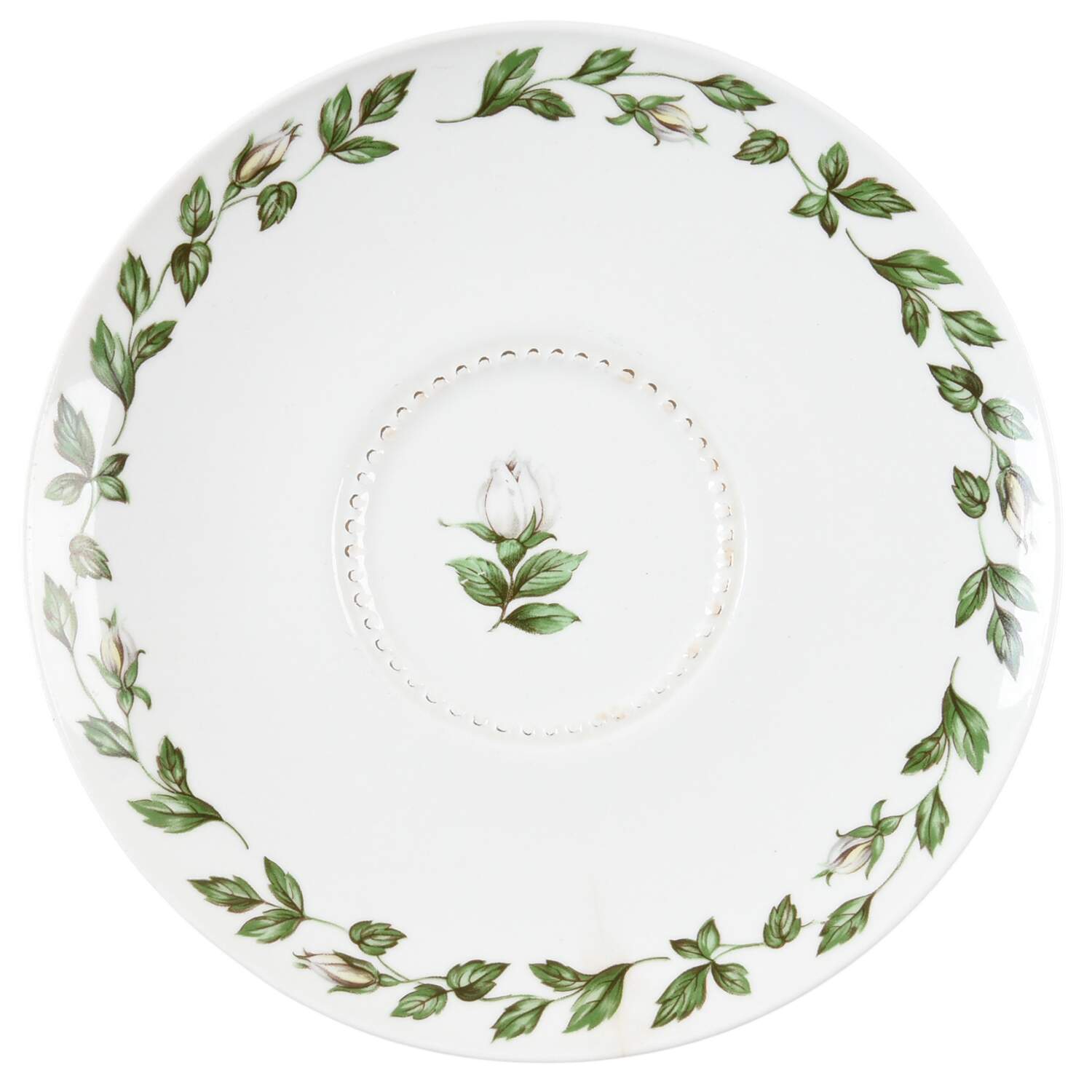 Cameo Rose Saucer by Hall-1