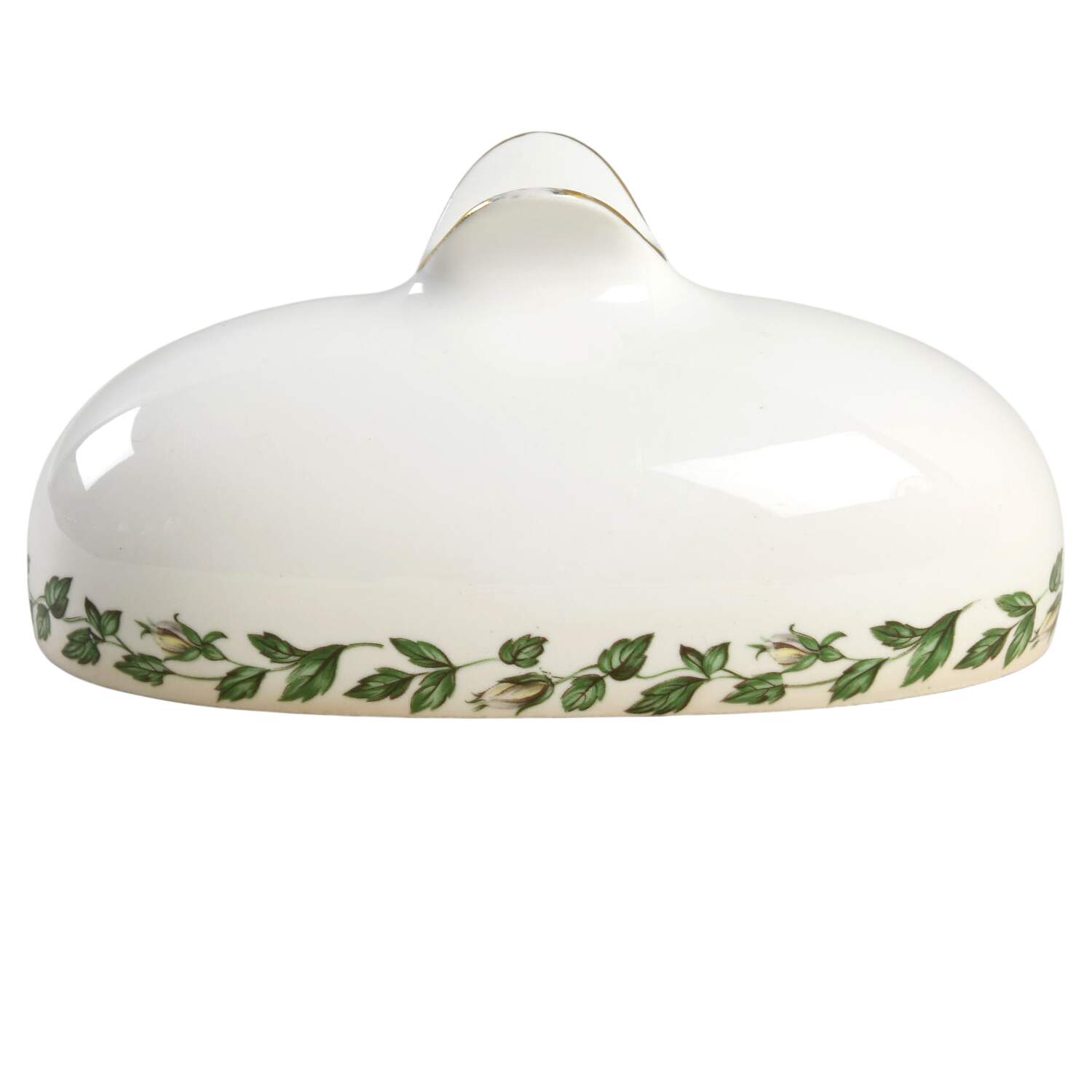 Cameo Rose Lid for 1/4 Lb Winged Butter by Hall-1