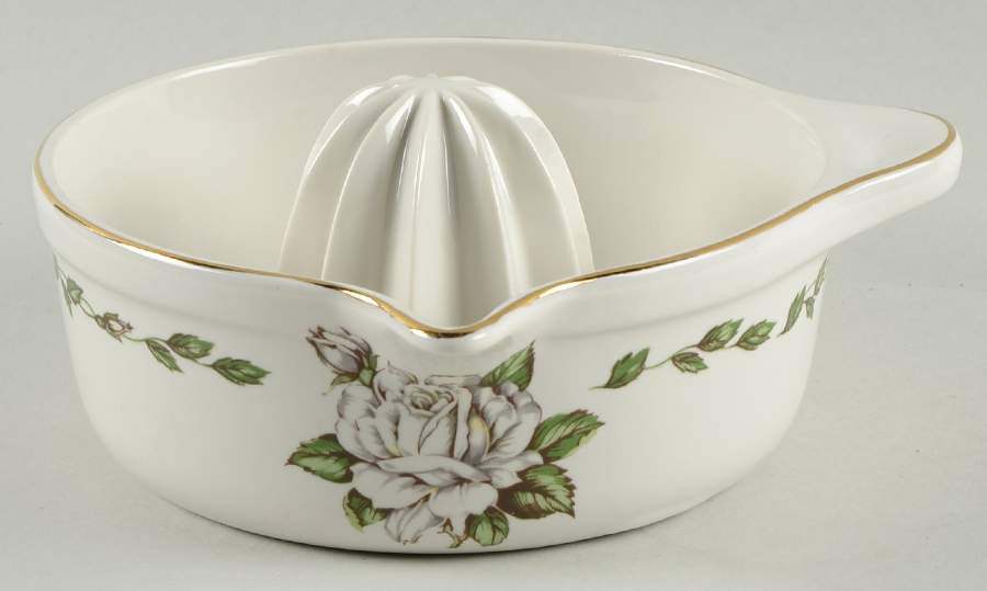Cameo Rose China Reamer/Juicer by Hall-1