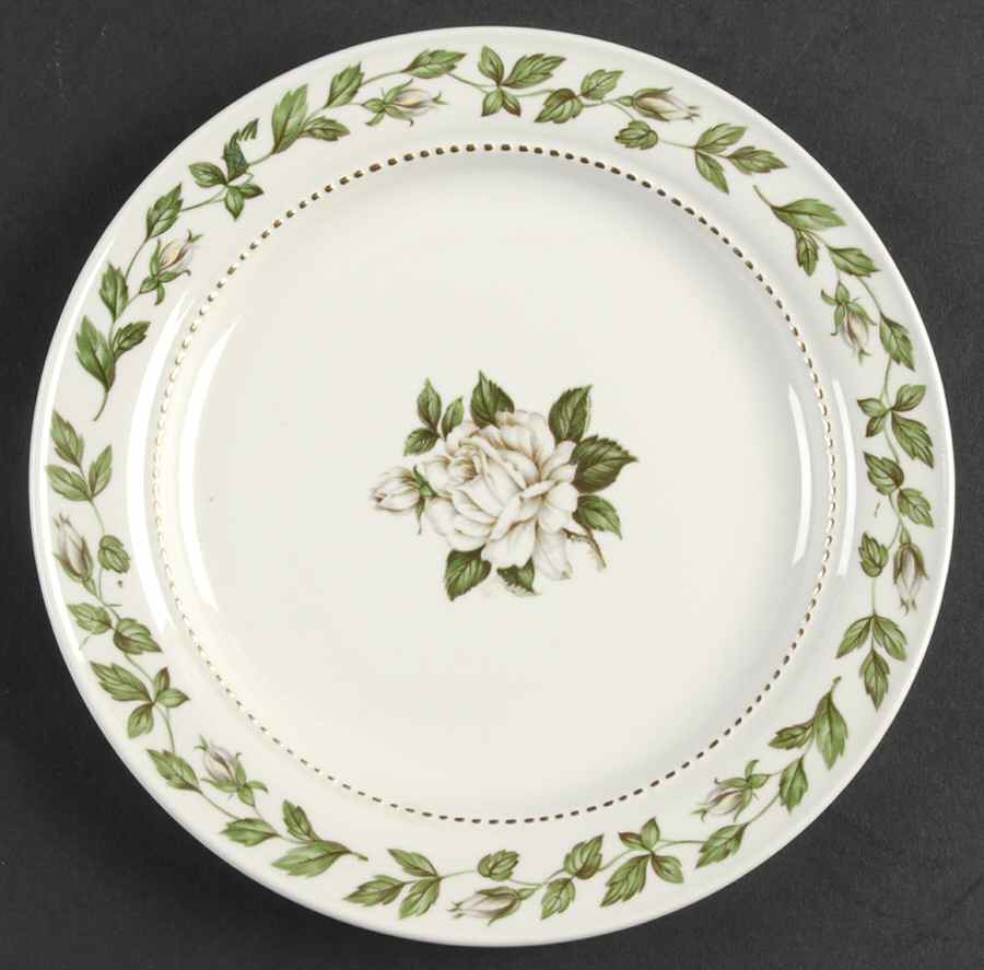 Cameo Rose Bread & Butter Plate by Hall-1