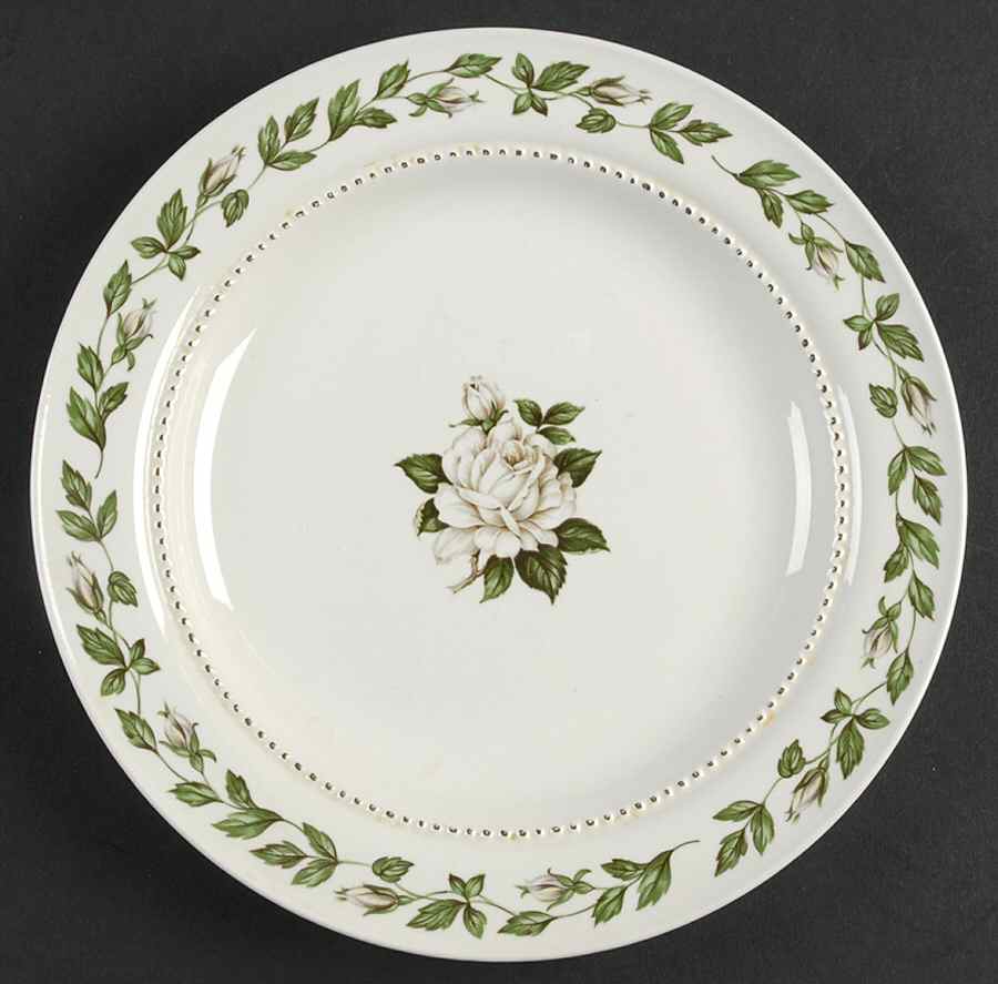 Cameo Rose Salad Plate by Hall-1