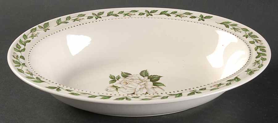 Cameo Rose 10" Oval Vegetable Bowl by Hall-1