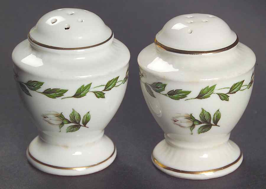 Cameo Rose Salt & Pepper Set by Hall-1