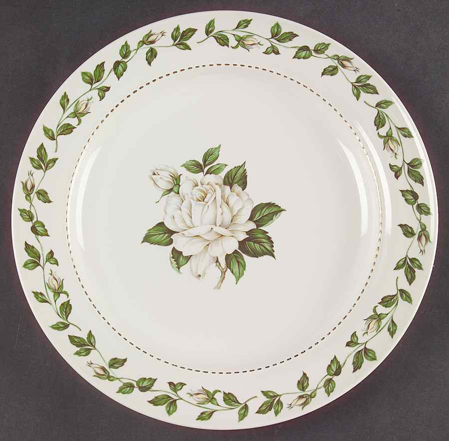 Cameo Rose Breakfast Plate by Hall-1