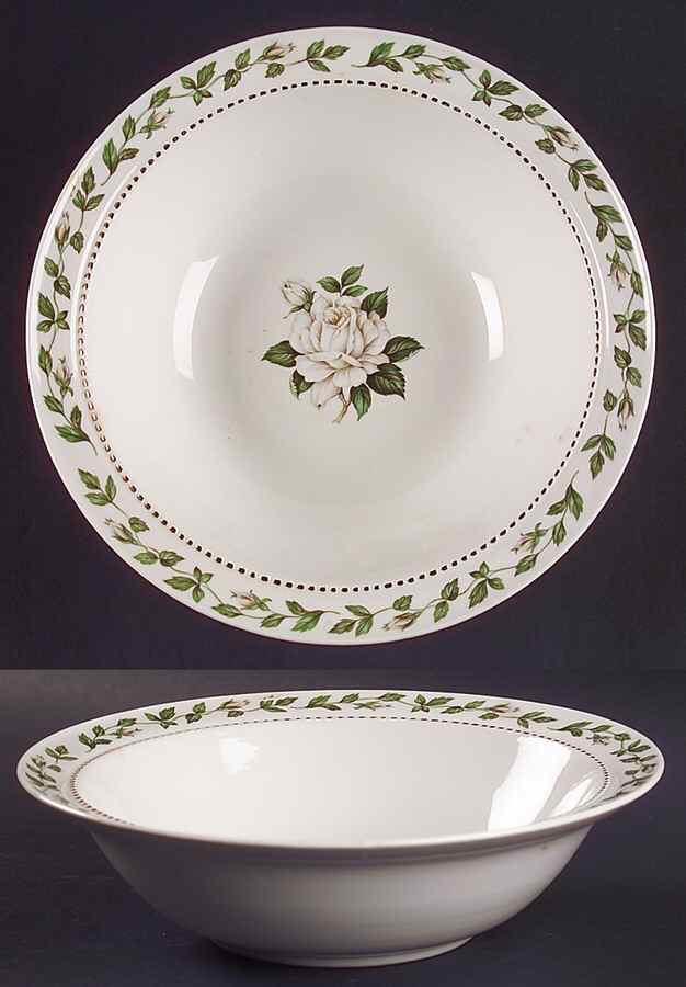 Cameo Rose 9" Round Vegetable Bowl by Hall-1