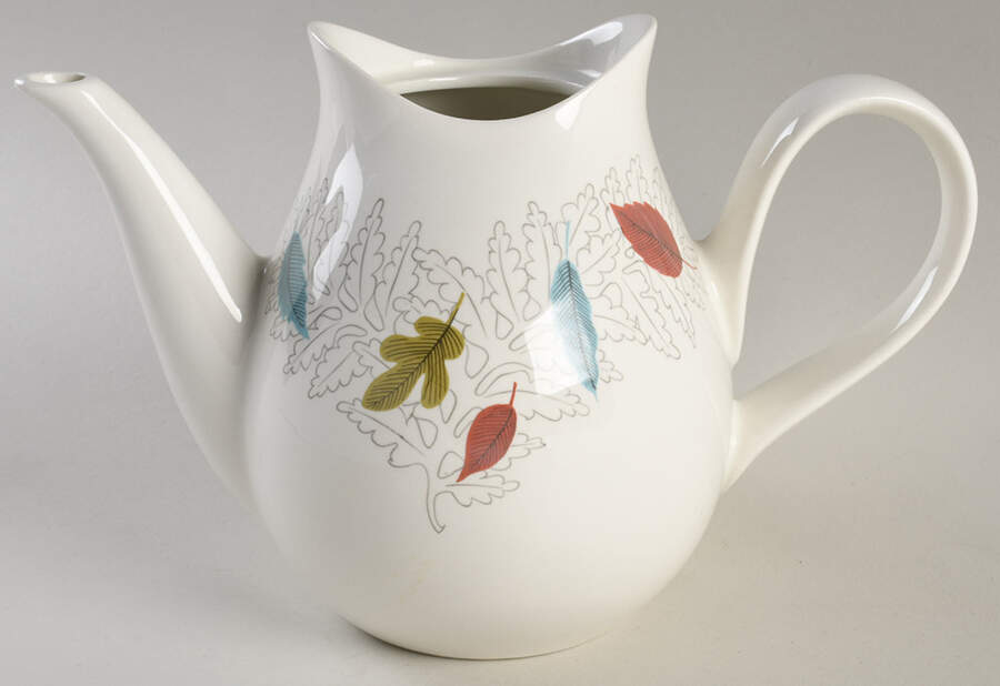 Century Fern Teapot No Lid by Hall-1