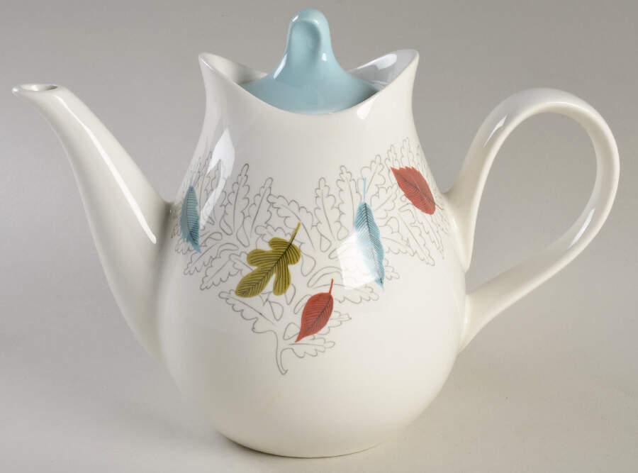 Century Fern Teapot & Lid by Hall-1