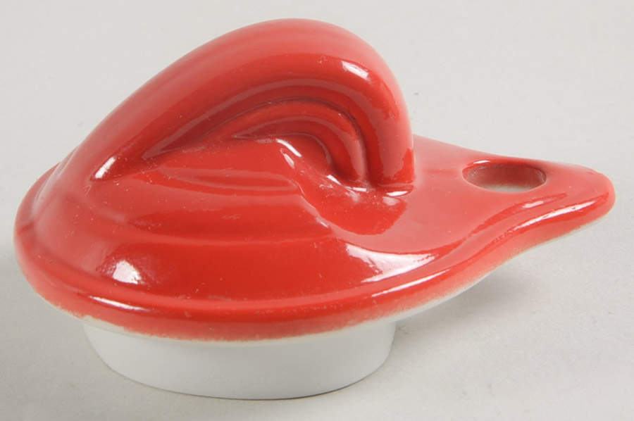 Chinese Red Lid for Parade Teapot by Hall-1