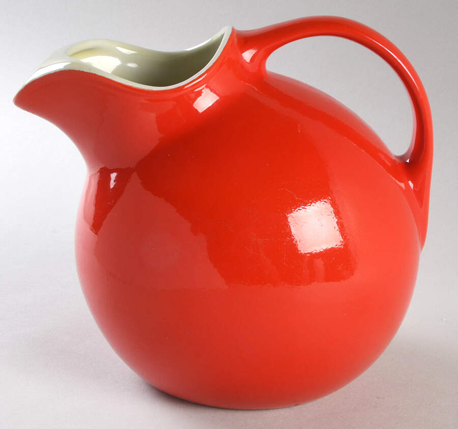 Chinese Red 64 Oz Ball Jug by Hall-1