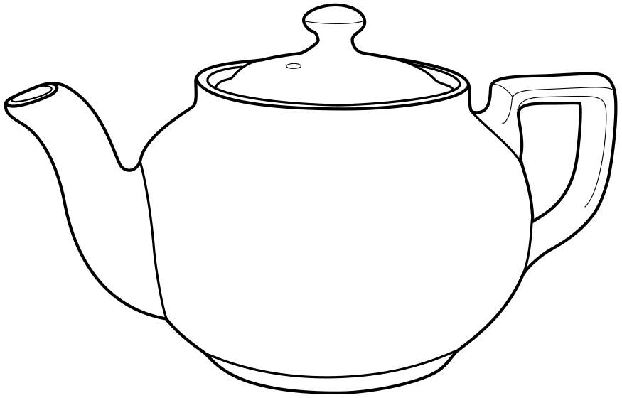 Chinese Red Boston Teapot & Lid by Hall-1