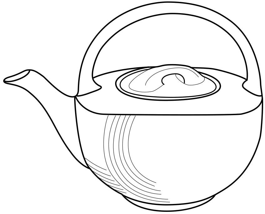 Chinese Red Basket Teapot & Lid by Hall-1