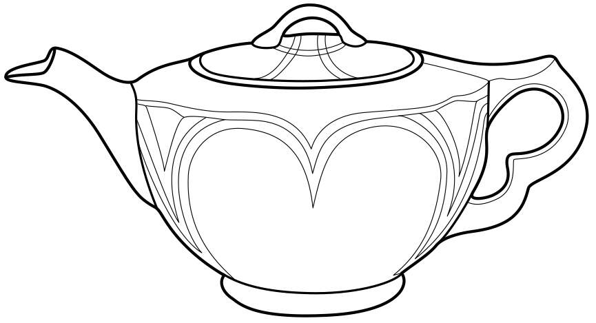 Chinese Red Kansas Teapot & Lid by Hall-1