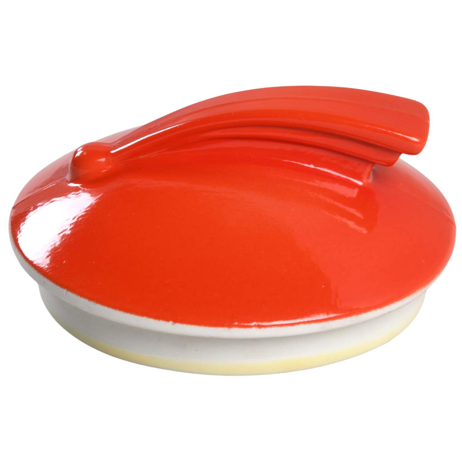 Chinese Red Lid for Sundial Cookie Jar by Hall-1