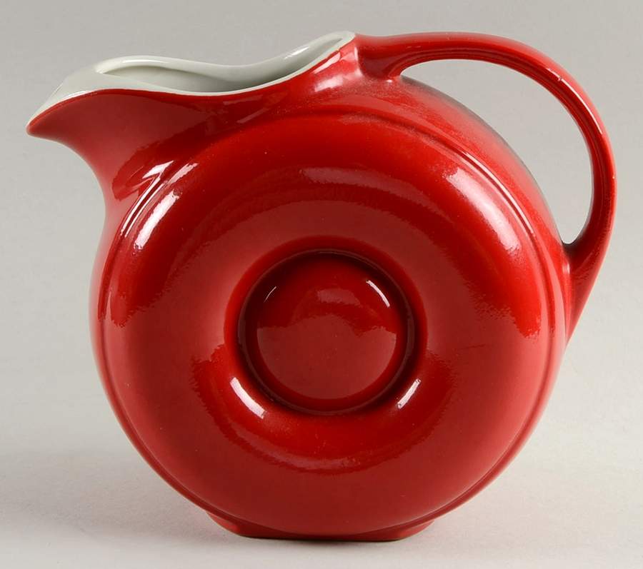 Chinese Red 64 Oz Donut Jug by Hall-1