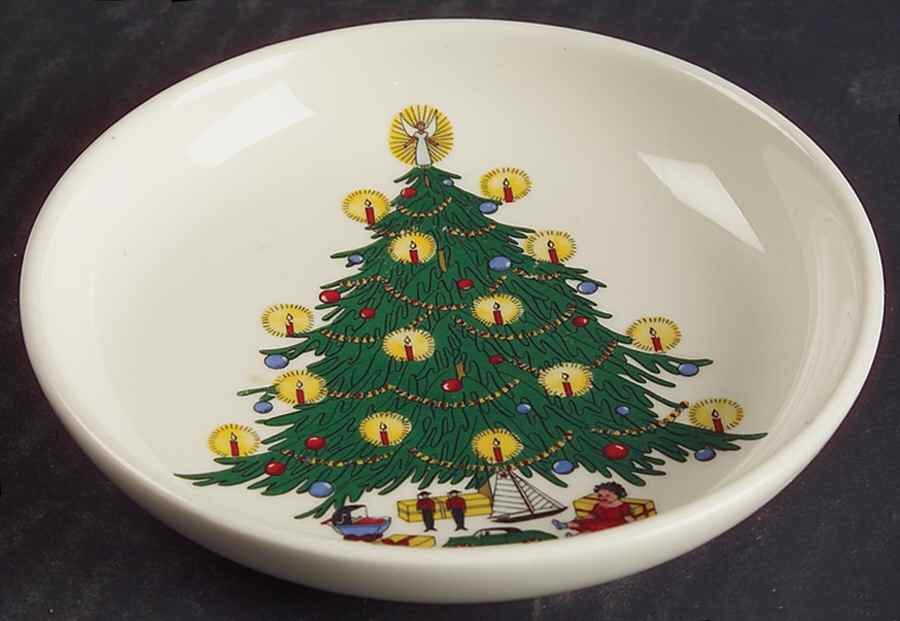 Christmas Tree & Holly Coaster by Hall-1