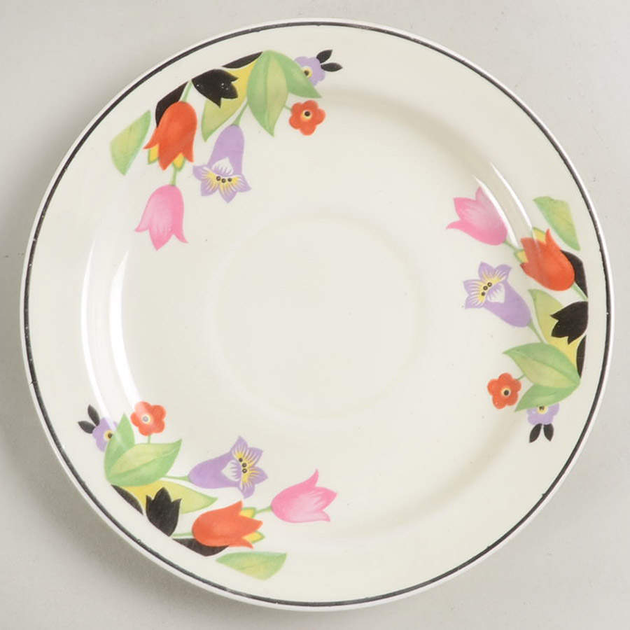 Crocus Saucer by Hall-1