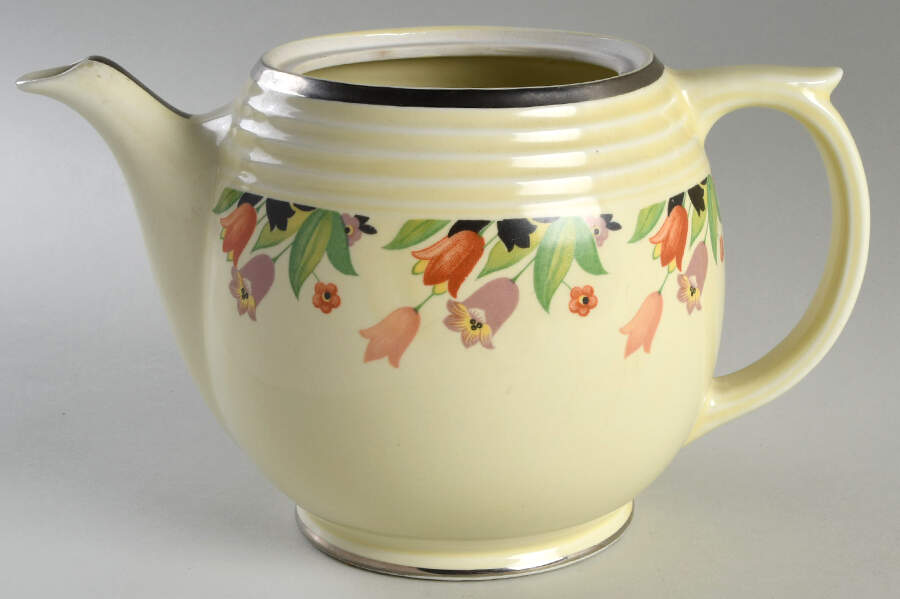 Crocus Five Band Coffee Pot No Lid by Hall-1
