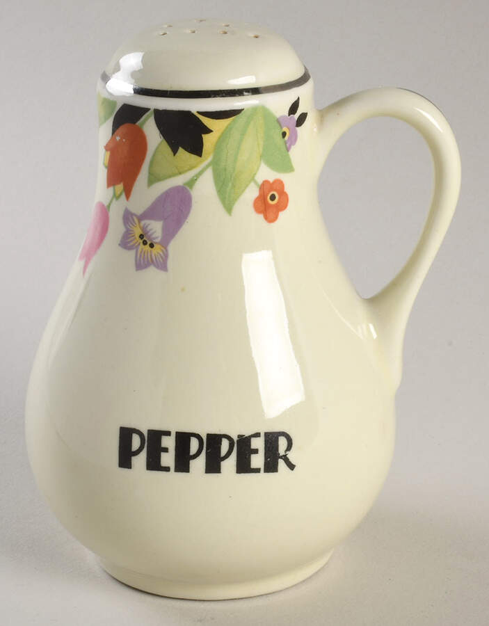 Crocus Handled Pepper Shaker by Hall-1