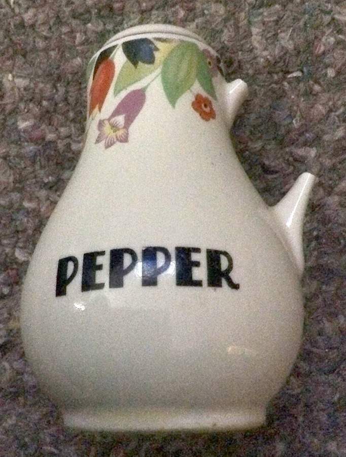 Crocus Handled Pepper Shaker by Hall-1