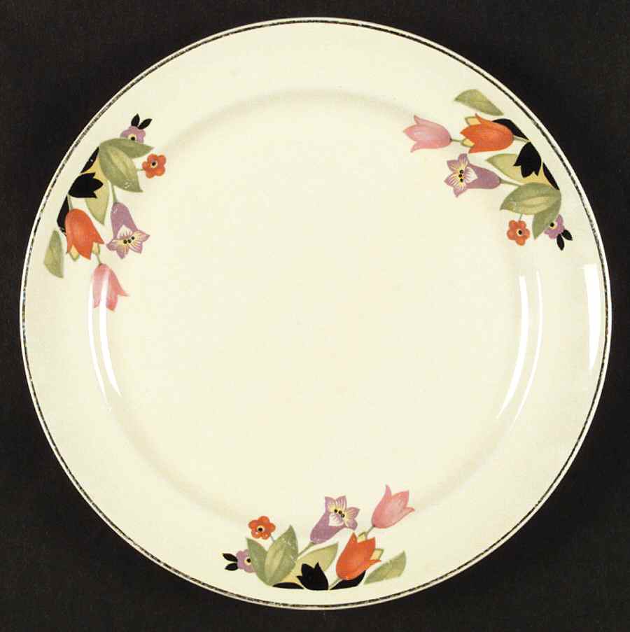 Crocus Salad Plate by Hall-1