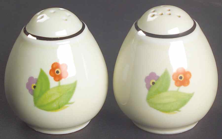 Crocus Teardrop Shape Salt & Pepper Set by Hall-1