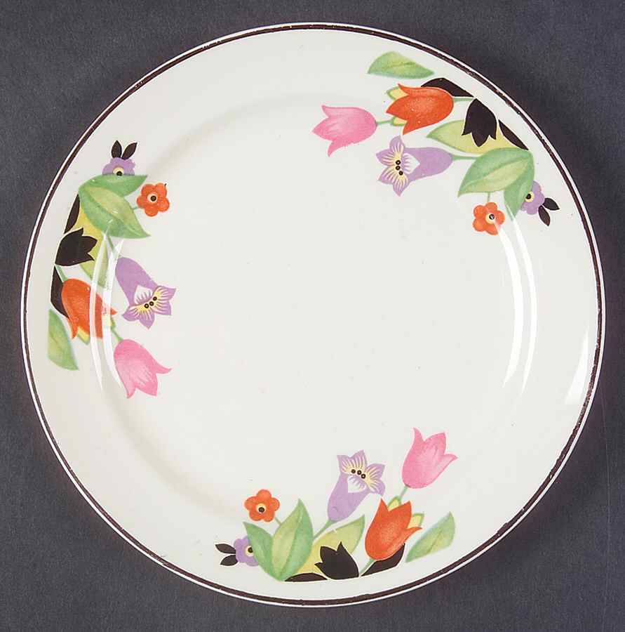 Crocus Bread & Butter Plate by Hall-1