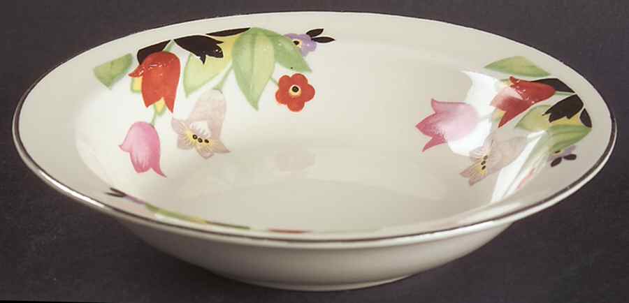 Crocus Rim Fruit/Dessert (Sauce) Bowl by Hall-1