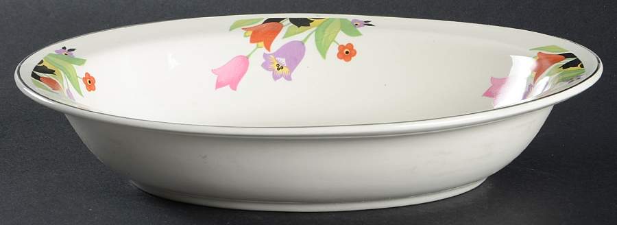 Crocus 10" Oval Vegetable Bowl by Hall-1