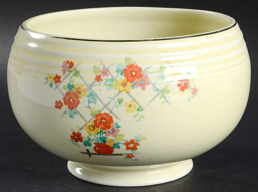 Floral Lattice 5" Flower Pot by Hall-1