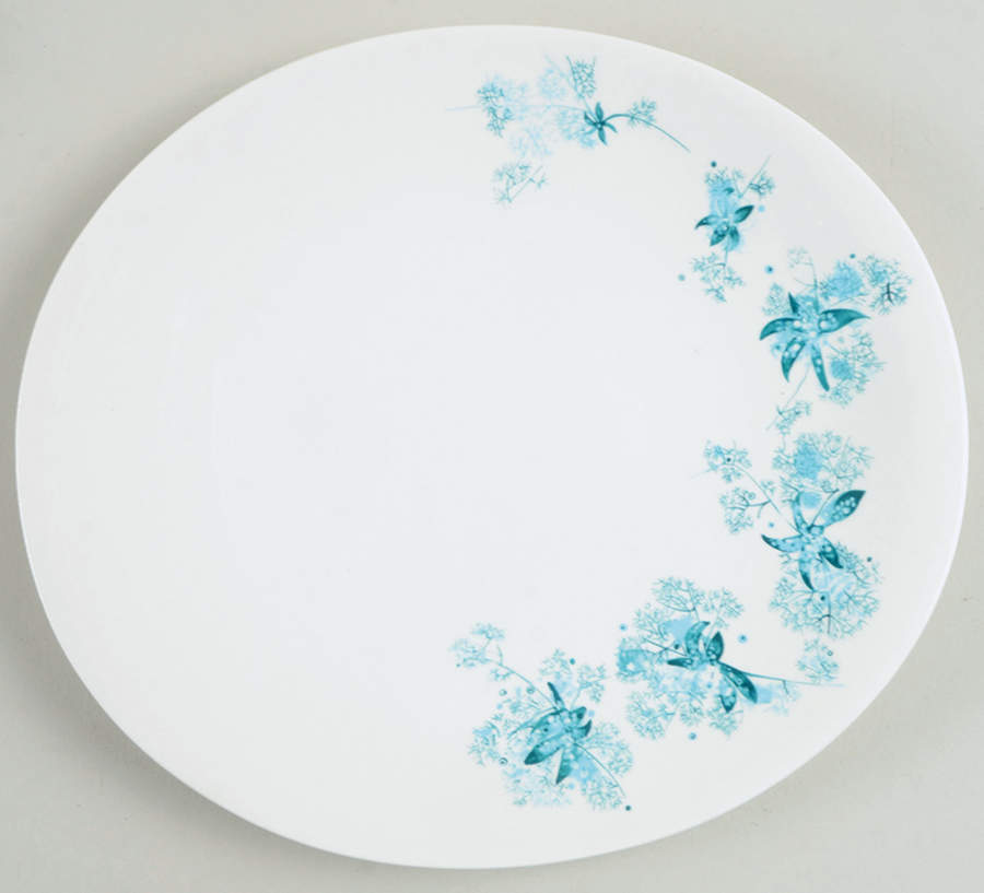 Frost Flowers Salad Plate by Hall-1
