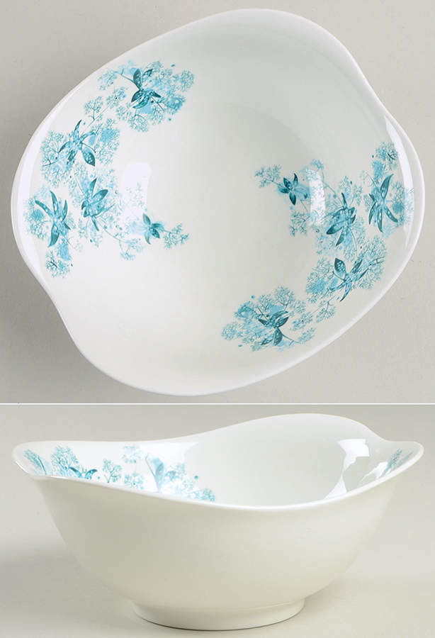 Frost Flowers Lugged Cereal Bowl by Hall-1