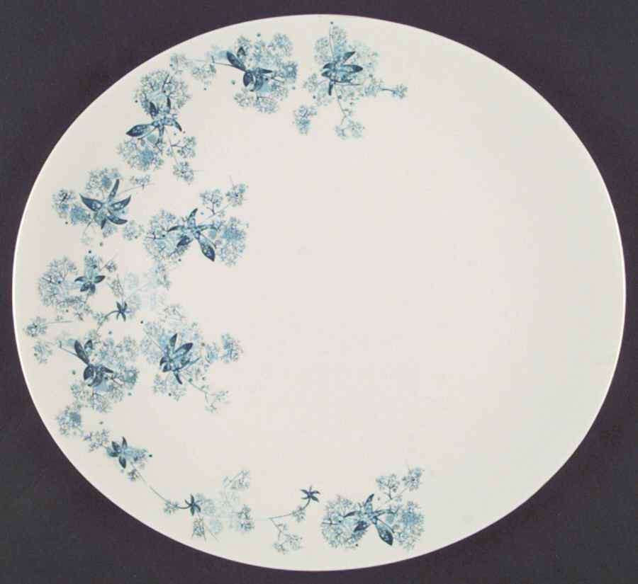 Frost Flowers Dinner Plate by Hall-1