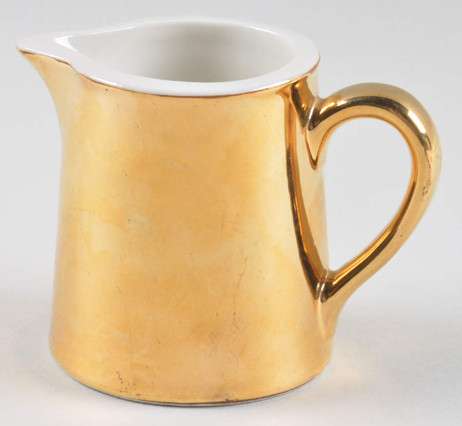 Golden Glo Tankard Creamer by Hall-1