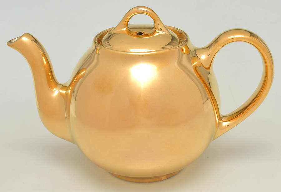 Golden Glo 12 Ounce French Teapot & Lid by Hall-1