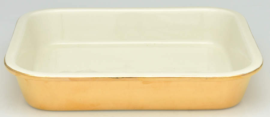 Golden Glo 11" Rectangular Baker by Hall-1