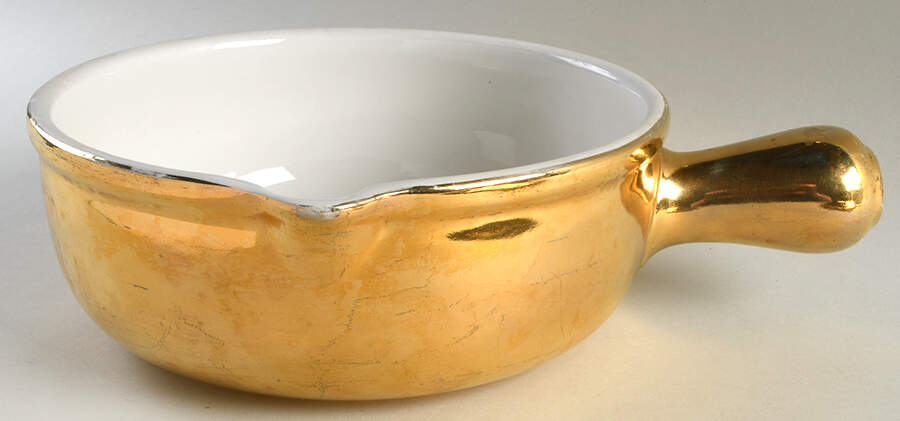 Golden Glo 3 Qt French Casserole No Lid by Hall-1