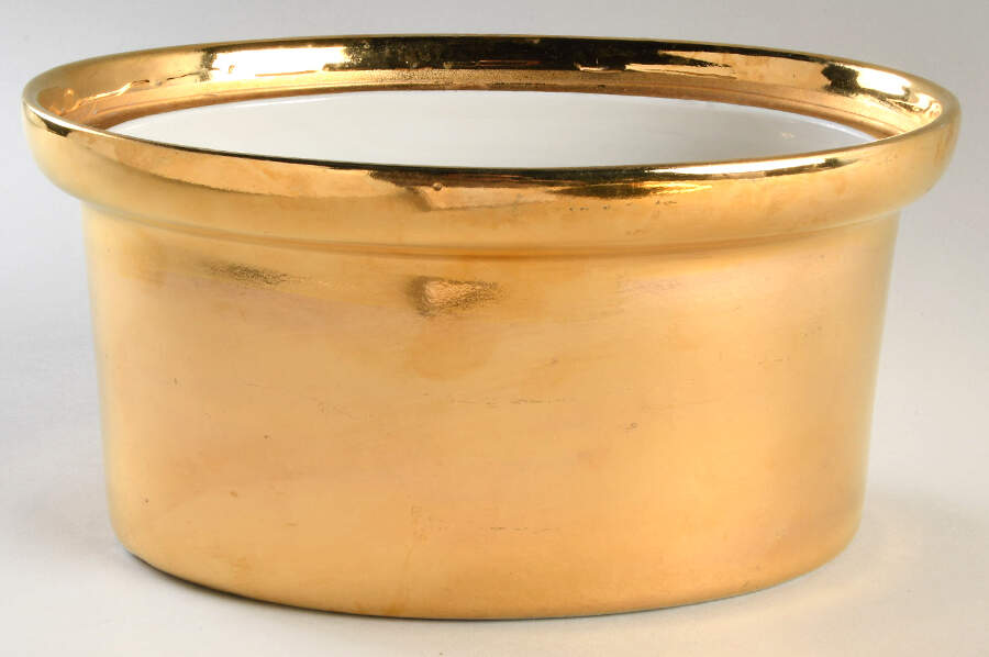 Golden Glo 2.25 Quart Oval Covered Casserole No Lid by Hall-1