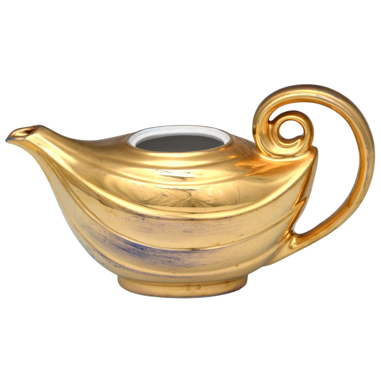 Golden Glo Aladdin Teapot No Lid by Hall-1