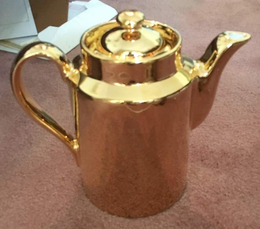 Golden Glo 1 Cup Individual Washington Coffee Pot & Lid by Hall-1